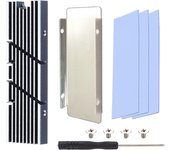 GPUHOLD M.2 SSD HeatSink Heat sink NVME NGFF 2280 SSD Hard Disk Aluminum Heat Sink Radiator Thermal Cooling Pad Desktop PC PS5