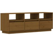 vidaXL Mueble de TV de madera maciza de pino 140x37x50 cm, Mueble de Salon, Mueble TV, Mueble TV salon, Mesa de TV, Mueble tele