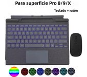 Trackpad Keyboard for Microsoft Surface Pro 3 4 5 6 7 8 9 X Backlit Russian Spanish Arabic Portuguese French Hebrew Keyboard