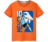 Football print 100%Cotton Cartoon T-shirt Casual Short Tops y2k one piece boy Kawaii messi avatar anime Tees kids clothes girls