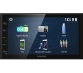 Kenwood Electronics DMX129DAB receptor multimedia para coche Negro 64 W Bluetooth