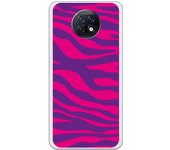 Funda compatible con Xiaomi Redmi Note 9T 5G - Animal Print Zebra Rosa Lila