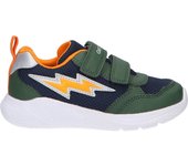 Deportivas de Niño geox B254UA 01454 B SPRINTYE C3231 DK GREEN- ORANGE