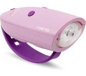 Mini Hornit Nano Luz para Bicicleta Con Efectos de Sonido - Rosa/púrpura