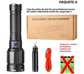 XHP360 300W Super Bright LED Flashlight Rechargeable Tactical Torch Long Zoom Outdoor Emergency Camping Lantern 18650 Battery