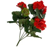 Outdoor Artificial Geranium And Rhododendron Bushes, High-Quality UV Resistant Artificial Flowers, Home And Garden Decoration
