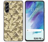 Funda Silicona para Samsung Galaxy S21 FE 5G diseño Sand Camuflaje Dibujos