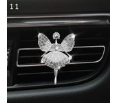 Bling Diamond Crystal Car Air Conditioner Air Outlet Freshener Perfume Clip Girl High Heel Fragrance Diffuser Car Interior Decor