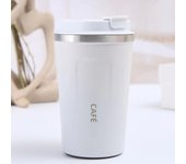 1pc Stainless Steel  Coffee Cup Cold And Hot Car Mug Vacuum Flask Travel Thermos Bottle Portable Stainless Steel Thermos Bottl