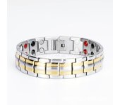 Pulsera de Maple inoxidable para hombre, joyería de Maple de Titanium, pulsera de Energía con imán de germanio, joyería popular Negra 246