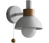 Moderna Lámpara de pared con Pantalla Esférica de Vidrio esmerilado, ideal para Espejo, Cocina, Sala de estar, pasillo, Armario, Porche, color Blanco.