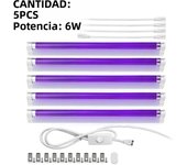 T5 UV Black Tube Lamp Ultraviolet Sterilization Lighting Bar Fluorescence Showing With US Plug For Botanical Garden Plant Growth