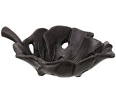 Centro de Mesa Gris Hoja Hoja de planta 17,5 x 13,5 x 5 cm