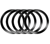 Universal Stainless Steel Metal Plate Ring for Magsafe Wireless Charger Back Sticker Mobile Phone Iron Sheet  for iPhone Xiaomi