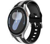 Correa de silicona para Samsung Galaxy Watch 7 / 6 / 5 / 4 / Amazfit GTS 4 / Garmin Vivoactive 5,Modelo Raya Ancho 20mm
