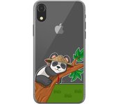 Tumundosmartphone Funda Gel Transparente para Iphone Xr diseño Panda Dibujos