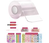Nano adhesivo pellizco Divertida soplar Burbujas Hecho hand-held nano Cinta adhesiva Niños nano Cinta adhesiva de doble cara pegajosa set pegajoso