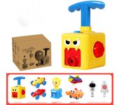 Juguetes para niños pequeños de 3 a 4 años para niños y niñas, juego de lanzador de globos y coche motorizado, divertido juguete STEM para niños de 3 a 5 años