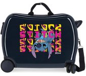 Disney Maleta Mediana ABS Rígida Stitch Naughty Azul