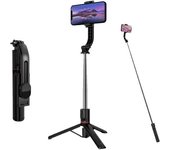 Trípode para selfies de teléfono móvil: trípode mejorado, palo para selfies de 113 cm, rotación de 360°, adecuado para iPhone 14/13/12/11/XS/XR, Samsung, Xiaomi, etc.