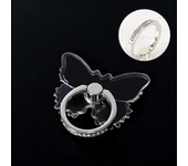 Universal Butterfly Transparent Ring Bracket Silicone Phone Stand Holder for IPhone 12 11 X Xs 8 7 6 6s Huawei Phone Accessories