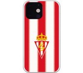 Funda original compatible con iPhone 13 Mini - Sporting Fondo Rojiblanco
