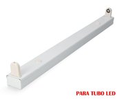 EDM Regleta LED 1x9W (eq. 18W) 61cm Metal Blanco - EDM - 31120 Regleta led Iluminación Interior Regletas Luz
