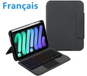 AJIUYU Magic Keyboard For iPad mini 6th Generation 8.3 inch mini6 TrackPad Smart Cover Case Backlit Touch Spanish Portuguese