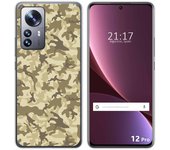 Funda Silicona para Xiaomi 12 Pro 5G diseño Sand Camuflaje Dibujos
