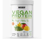 Weider - Vegan Protein 750 g - Proteínas de guisante y arroz - Sabor Mango y Matcha
