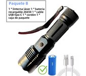 High Power Spotlight Long Range LED Flashlight Portable Charging Torch For Camping Night Fishing
