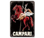 Campari Metal Tin Signs Martini Wall Decoration Plaque Vintage Art Poster Iron Painting for Man Cave Home Cafe Garden Club Bar