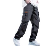 Men's loose straight leg workwear pants, men's spring and autumn American style pants, draped wide leg pants, men's