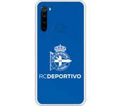 Funda original compatible con Xiaomi Redmi Note 8T - RC Deportivo Escudo blanco fondo azul