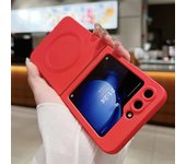 Official Liquid Silicone Matte Armor For Magsafe Magnetic Case For Samsung Z Flip ZFlip 6 5 4 3 ZFLIP6 Wireless Charging Funda