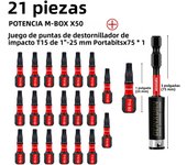 Geinxurn Impact Tough Magnetic Screwdriver Bit Set,  Torx Head Power Bits, S2 Alloy Steel Star Bits with Storage M-Box