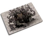 MERCHANDMANIA PUZZLE PEQUEÑO TAMAÑO APROX. A5 DE 63 PIEZAS shub niggurath cabra negra hp lovercraft llamada cthulthu rompecabezas puzle