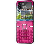 Black PC Hard Case For Samsung Galaxy Z Flip 4 3 5G Funda ZFlip4 Luxury Shockproof Back Phone Coque Retro Cassette