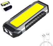 Rechargeable Work Light LED 4000MaH Portable Flashlight Magnetic Lamp 7 Modes With Hooks for Car Inspection Camping Lighting