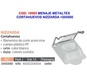 Menaje metaltex cortahuevos nizzarda  204500