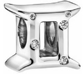 Charm Pandora Signo Zodiaco Géminis circonitas transparentes