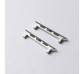 Suitable for iWatch Apple Watch Connector,, Genuine Leather Rubber Strap Accessory, Titanium Silver Black, 49MM 45MM Steel