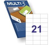 ETIQUETA A4 MULTI 3 4705 70X42,4 MM pack 100 hojas