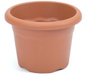 Plastiken TERRA - Maceta Redonda. Medida 16 cm 1.5L. Terracota