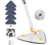 Rotatable Cleaning Mop Telescopic Triangle Spin Mop Long Handle Squeeze Quick Dry Mops for Floor Ceiling Household Cleaning Tool