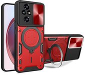 360°Rotating Metal Magnetic Car Holder Armor Phone Case For Honor 90 50 200 X9A X9B X8B X7B X8A X8 Magic 6 5 Pro Lite Back Cover