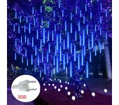 8 Tube EU Plug LED Meteor Shower Light 30/50cm Fairy Light String Outdoor Holiday Christmas Decoration Tree Decor Garden Decor