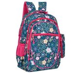 J.S ONDO MOCHILA TIPO TELA PARA MUJER Mochila Escolar Mochila de Viaje Negocios Trabajo Diario Antirrobo Impermeable Grande Mochila Ordenador ESTAMPADO DEL FLORES