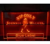 VIP Only  Blue Label LED Neon Sign-3D Carving Wall Art for Home,Room,Bedroom,Office,Farmhouse Decor