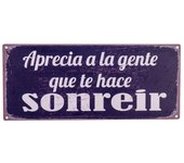 ORIGEN Home Decor - Adorno Pared Frases Vida  Adorno Pared | Placas Metal Negro - 13x0x31 cm 29943